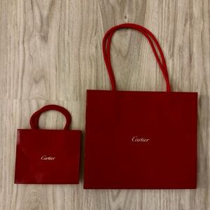 2 Cartier Shopping Bags